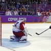 USA forward T.J. Oshie scores the winning goal against Russia goaltender Sergei Bobrovsky in a shootout during overtime of a men's ice hockey game at the 2014 Winter Olympics, Saturday, Feb. 15, 2014, in Sochi, Russia. USA forward T.J. Oshie scores the winning goal against Russia goaltender Sergei Bobrovsky in a shootout during overtime of a men's ice hockey game at the 2014 Winter Olympics, Saturday, Feb. 15, 2014, in Sochi, Russia.