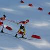 Germany's gold medal winner Eric Frenzel, right, and Japan's silver medal winner Akito Watabe ski during the cross-country portion of the Nordic combined at the 2014 Winter Olympics, Wednesday, Feb. 12, 2014, in Krasnaya Polyana, Russia. Germany's gold medal winner Eric Frenzel, right, and Japan's silver medal winner Akito Watabe ski during the cross-country portion of the Nordic combined at the 2014 Winter Olympics, Wednesday, Feb. 12, 2014, in Krasnaya Polyana, Russia.