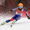 Violinst Vanessa Mae, starting under her father's name as Vanessa Vanakorn for Thailand, makes a turn in the first run of the women's giant slalom at the Sochi 2014 Winter Olympics, Tuesday, Feb. 18, 2014, in Krasnaya Polyana, Russia. Violinst Vanessa Mae, starting under her father's name as Vanessa Vanakorn for Thailand, makes a turn in the first run of the women's giant slalom at the Sochi 2014 Winter Olympics, Tuesday, Feb. 18, 2014, in Krasnaya Polyana, Russia.