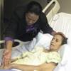 Photo: Maria Gomez in the hospital struggling with cancer Photo: Maria Gomez in the hospital struggling with cancer