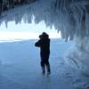Photo: Patti Heil visits caves covered in ice along Lake Photo: Patti Heil visits caves covered in ice along Lake