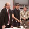 Photo: Cristian Diaz and his lawyer stand as Judge Jerome Photo: Cristian Diaz and his lawyer stand as Judge Jerome