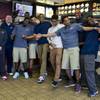 Findlay Prep players and coaches gather with teammate Rashad Vaughn at a local McDonald's to honor him being selected as a McDonald's All-American on Thursday, March 27, 2014. Findlay Prep players and coaches gather with teammate Rashad Vaughn at a local McDonald's to honor him being selected as a McDonald's All-American on Thursday, March 27, 2014.