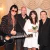 An Elvis tribute artist, Andy King, Lucy King and Meat Loaf at Graceland Wedding Chapel on the Strip. An Elvis tribute artist, Andy King, Lucy King and Meat Loaf at Graceland Wedding Chapel on the Strip.