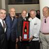 Wolfgang Puck, third from right, receives the UNLVino Dom Perignon Award of Excellence during Sip & Savor at his restaurant Spago on Wednesday, April 9, 2014, in the Forum Shops at Caesars Palace. Wolfgang Puck, third from right, receives the UNLVino Dom Perignon Award of Excellence during Sip & Savor at his restaurant Spago on Wednesday, April 9, 2014, in the Forum Shops at Caesars Palace.