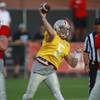 Quarterback Blake Decker throws during UNLV football's Spring Showcase Friday, April 11, 2014. Quarterback Blake Decker throws during UNLV football's Spring Showcase Friday, April 11, 2014.