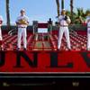 UNLV baseball pitchers, from left, Erick Fedde, Kenny Oakley, Bryan Bonnell and John Richy stand at Earl E. Wilson Stadium on Thursday, April 10, 2014. UNLV baseball pitchers, from left, Erick Fedde, Kenny Oakley, Bryan Bonnell and John Richy stand at Earl E. Wilson Stadium on Thursday, April 10, 2014.