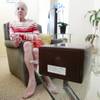 Photo: Sandy Morningstar is seen with the cremains of her Photo: Sandy Morningstar is seen with the cremains of her