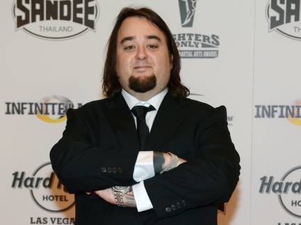 Austin "Chumlee" Russell arrives at the 2013 Fighters Only World Mixed Martial Arts Awards at The Joint in the Hard Rock Hotel on Friday, Jan. 11, 2013.
