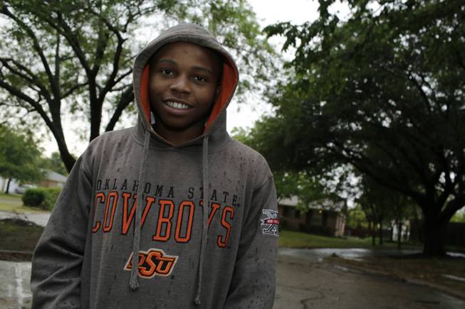 When Jordan Henderson was 18 he was arrested for drug distribution, he has turned his life around and now sees a positive future, in his Richardson, Texas, neighborhood on May 9, 2014. "I always thought it would be much better to be dead than in jail," he said.