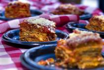 Carmine's serves an eggplant lasagna during the Epicurean Affair presented by the Nevada Restaurant Association at the Palazzo on Thursday, May 22, 2014. Carmine's serves an eggplant lasagna during the Epicurean Affair presented by the Nevada Restaurant Association at the Palazzo on Thursday, May 22, 2014.