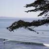Photo: A woman surfs along the coastline near Cowell Beac Photo: A woman surfs along the coastline near Cowell Beac
