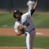 UNLV pitcher Brayden Torres throws against San Diego State in the Mountain West tournament championship on Sunday, May 25, 2014, at Earl E. Wilson Stadium. UNLV pitcher Brayden Torres throws against San Diego State in the Mountain West tournament championship on Sunday, May 25, 2014, at Earl E. Wilson Stadium.