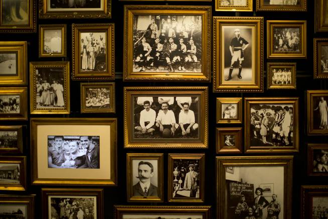 A photo of Charles Miller seated with two other players, center with a large mustache, hangs with other pictures of him in the Hall of Origins at the Soccer Museum in Sao Paulo, Brazil. Miller knew the largest megacity in the southern hemisphere when it was a more unassuming place and many residents were immigrants from Italy. He's hailed as the forefather of Brazilian football because he is widely credited as having organized the first proper game of football according to rules first drawn up in a London.
