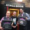 Photo: Rio headliner magicians Penn & Teller flank the ma Photo: Rio headliner magicians Penn & Teller flank the ma