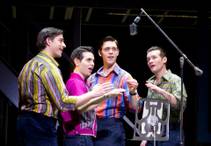 Jason Kappus, second from right, portrays "Bob Gaudio" in "Jersey Boys" at Paris Las Vegas. Jason Kappus, second from right, portrays "Bob Gaudio" in "Jersey Boys" at Paris Las Vegas.
