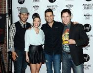 “Jersey Boys” at Paris Las Vegas cast members Buck Hujabre, Lauren Tartaglia, Jason Martinez and Douglas Crawford arrive at Mark Shunock’s “Mondays Dark” at Hard Rock Hotel Las Vegas. “Jersey Boys” at Paris Las Vegas cast members Buck Hujabre, Lauren Tartaglia, Jason Martinez and Douglas Crawford arrive at Mark Shunock’s “Mondays Dark” at Hard Rock Hotel Las Vegas.