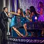 Principal dancer Tara Palsha reacts to a pending kiss by a Wayne Newton character played by Josh Strickland while performing with the cast during her final night in "Vegas! The Show" on Friday, July 25, 2014, at Planet Hollywood.