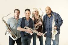 Dave Koz, second from left, with saxophonist friends Richard Elliot, Mindi Abair and Gerald Albright. Dave Koz, second from left, with saxophonist friends Richard Elliot, Mindi Abair and Gerald Albright.