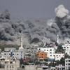 Photo: Smoke rises after an Israeli strike in Gaza City, Photo: Smoke rises after an Israeli strike in Gaza City,