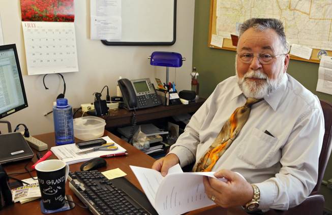 William Kistler works in his office in Denver. Kistler, 63, views retirement like someone tied to the tracks watching a train coming: It’s looming, it’s threatening and there’s little he can do.“There is not enough to retire with,” said Kistler, a Golden, Colorado, resident who said he is unable to build up a nest egg for his wife with his modest salary helping seniors navigate benefits. “It’s completely frightening to tell you the truth. And I, like a lot of people, try not to think about it too much, which is actually a problem.”