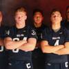 Photo: From left, Centennial High School football player Photo: From left, Centennial High School football player