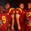 Photo: From left, Del Sol High School football players E Photo: From left, Del Sol High School football players E