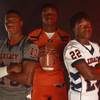 Photo: From left, Legacy High School football players D' Photo: From left, Legacy High School football players D'