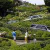 Photo: Motorists make their way down Lombard Street on Ma Photo: Motorists make their way down Lombard Street on Ma