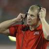 UNLV head coach Bobby Hauck during the first half of an NCAA football game against Arizona on Friday, Aug. 29, 2014, in Tucson, Ariz. UNLV head coach Bobby Hauck during the first half of an NCAA football game against Arizona on Friday, Aug. 29, 2014, in Tucson, Ariz.