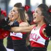UNLV cheerleaders perform during the UNLV Rebels home opener against the Northern Colorado Bears at Sam Boyd Stadium Saturday, Sept. 6, 2014. UNLV cheerleaders perform during the UNLV Rebels home opener against the Northern Colorado Bears at Sam Boyd Stadium Saturday, Sept. 6, 2014.
