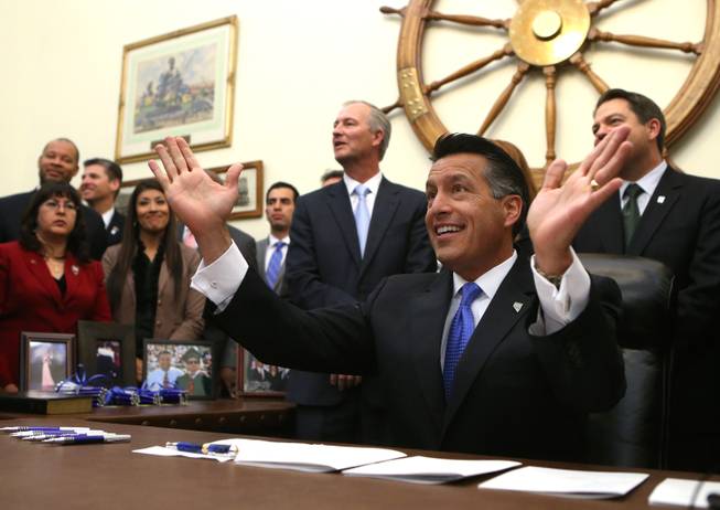 Brian Sandoval-Tesla-Bill-Signing Brian Sandoval-Tesla-Bill-Signing