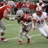 UNLV running back Shaquille Murray-Lawrence (33) drops a pass during an NCAA football game against New Mexico Saturday, Nov. 1, 2014, in Las Vegas. New Mexico won 31-28. (AP Photo/John Locher) UNLV running back Shaquille Murray-Lawrence (33) drops a pass during an NCAA football game against New Mexico Saturday, Nov. 1, 2014, in Las Vegas. New Mexico won 31-28. (AP Photo/John Locher)