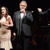 Andrea Bocelli is flanked by soprano Maria Aleida and music conductor Eugene Kohn at MGM Grand Garden Arena on Saturday, Dec. 6, 2014. Andrea Bocelli is flanked by soprano Maria Aleida and music conductor Eugene Kohn at MGM Grand Garden Arena on Saturday, Dec. 6, 2014.