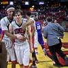 UNLV guards Patrick McCaw and Cody Doolin celebrate their 75-73 overtime win over Portland on Wednesday, Dec. 17, 2014, at the Thomas & Mack Center. UNLV guards Patrick McCaw and Cody Doolin celebrate their 75-73 overtime win over Portland on Wednesday, Dec. 17, 2014, at the Thomas & Mack Center.