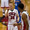 UNLV guard Dantley Walker (30) shares a laugh with teammate UNLV forward Christian Wood (5) during their basketball game versus SJS at the Thomas & Mack Center on Saturday, January 10, 2015. L.E. Baskow. UNLV guard Dantley Walker (30) shares a laugh with teammate UNLV forward Christian Wood (5) during their basketball game versus SJS at the Thomas & Mack Center on Saturday, January 10, 2015. L.E. Baskow.