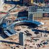 The MGM Arena construction site on the Strip behind New York-New York and Monte Carlo on Thursday, Jan. 8, 2015, as seen aboard a Maverick Helicopter. The MGM Arena construction site on the Strip behind New York-New York and Monte Carlo on Thursday, Jan. 8, 2015, as seen aboard a Maverick Helicopter.