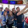 Six-time NASCAR champion Jimmie Johnson rides the High Roller at Linq Promenade in Las Vegas. Six-time NASCAR champion Jimmie Johnson rides the High Roller at Linq Promenade in Las Vegas.