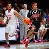 UNLV guard Patrick McCaw dribbles past New Mexico's Xavier Adams during the second half of an NCAA college basketball game Saturday, Feb. 21, 2015, in Albuquerque. UNLV guard Patrick McCaw dribbles past New Mexico's Xavier Adams during the second half of an NCAA college basketball game Saturday, Feb. 21, 2015, in Albuquerque.
