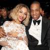 Beyonce and Jay Z at the 2014 Grammy Awards at Staples Center in Los Angeles. Beyonce and Jay Z at the 2014 Grammy Awards at Staples Center in Los Angeles.