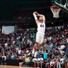 Photo: White Team player Blake Griffin soars through the Photo: White Team player Blake Griffin soars through the