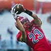 Photo: Arbor View's Deago Stubbs (23) extends to catch a Photo: Arbor View's Deago Stubbs (23) extends to catch a