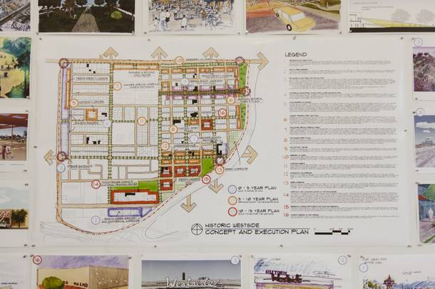 A look at a Historic Westside revitalization plan spearheaded by Steven Clarke, Director of the UNLV Downtown Design Center, on Jan. 29, 2016.