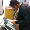Photo: Richard Nelson of Chaparral High faxes his nationa Photo: Richard Nelson of Chaparral High faxes his nationa