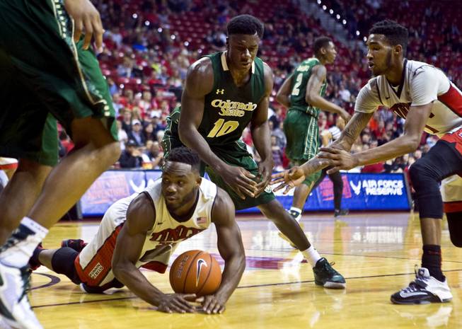 UNLV guard Ike Nwamu Grabs Ball UNLV guard Ike Nwamu Grabs Ball