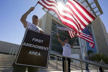Bundy protest: Weighing liberty and justice on the courthouse steps