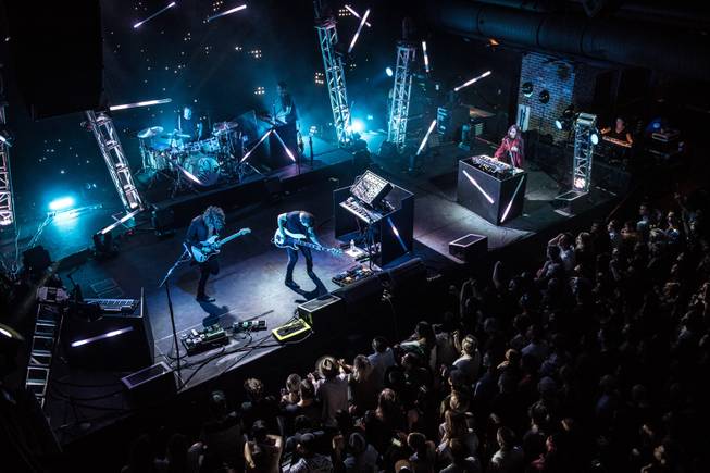 M83 headlines Brooklyn Bowl on Thursday, April 14, 2016, at the Linq Promenade.