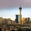 Photo: A view of the Stratosphere on a stormy day in May Photo: A view of the Stratosphere on a stormy day in May