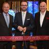 Aria President Bobby Baldwin, Hakkasan Group President Nick McCabe and Infinity World Development Corp. President Bill Grounds attend the ribbon-cutting ceremony for Jewel on Thursday, May 19, 2016, at Aria. Aria President Bobby Baldwin, Hakkasan Group President Nick McCabe and Infinity World Development Corp. President Bill Grounds attend the ribbon-cutting ceremony for Jewel on Thursday, May 19, 2016, at Aria.