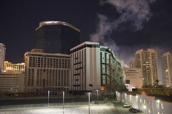 Reduced to rubble: Riviera’s Monaco Tower imploded